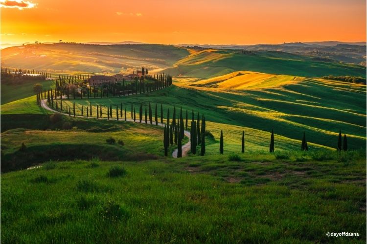 Toscana -em-3-dias Paissagem da Toscana muito famosa