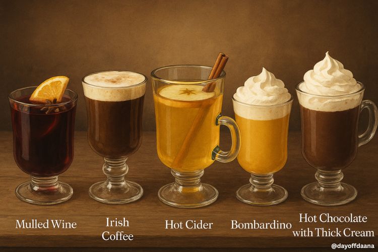 bebidas tradiconais natal na Europa