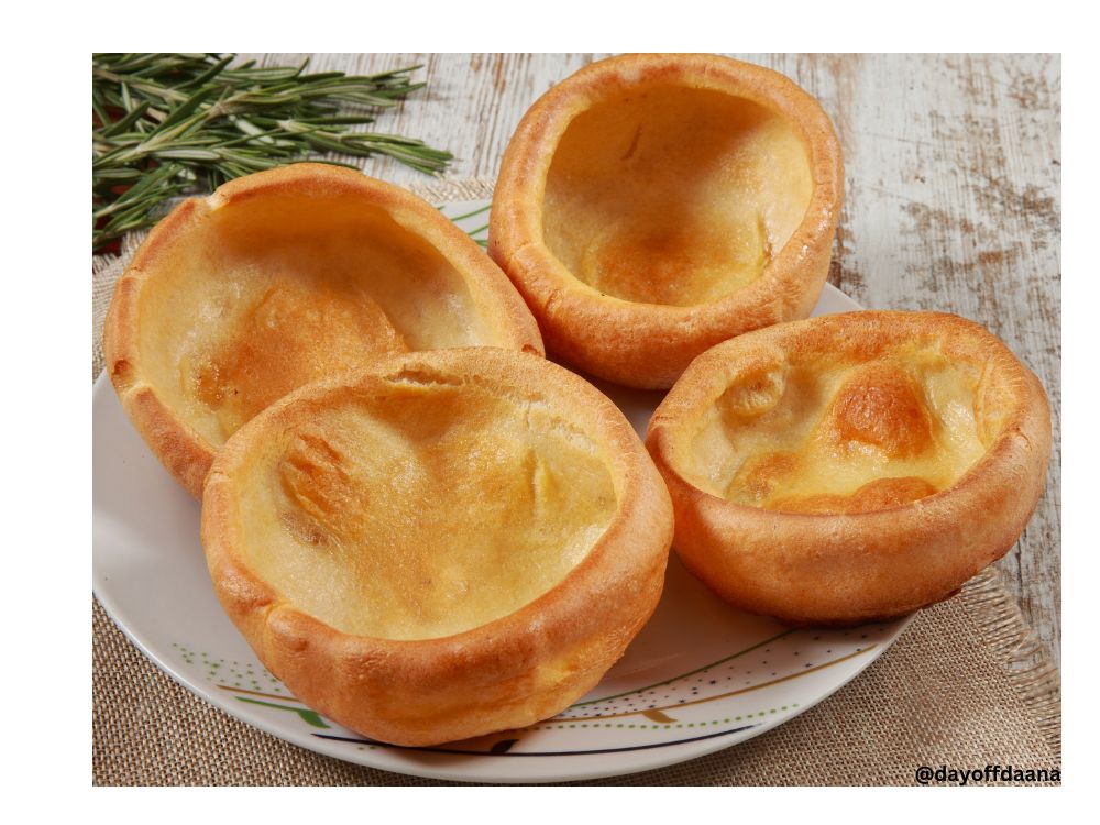 Yorkshire Pudding bolinho de massa assada com farinha, ovos e leite