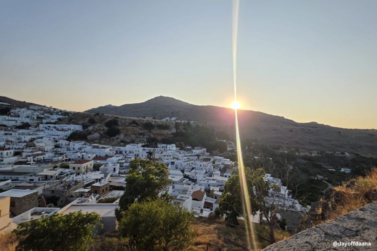 Lindos do alto - Rodes- Grecia