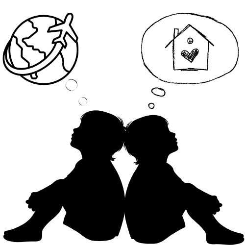 imagem mostra duas pessoas de dois lados diferentes com sonhos diferentes, um filme para refletir mostra isso