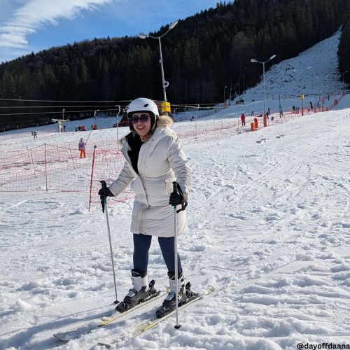eu esquiando na Nosal Ski, algo que nao pode faltar no que fazer em Zakopane